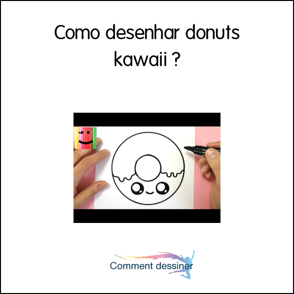 Como desenhar donuts kawaii